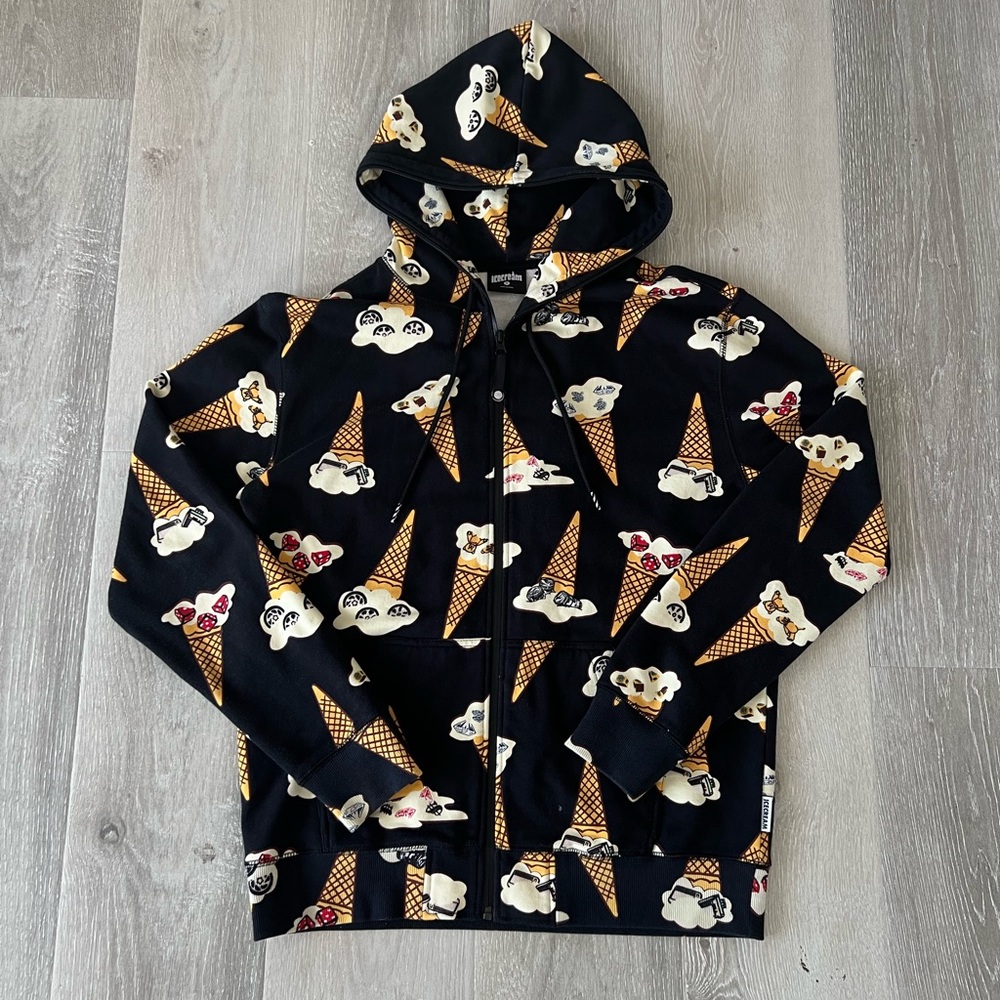 ICECREAM BBC All-over print hoodie Size M